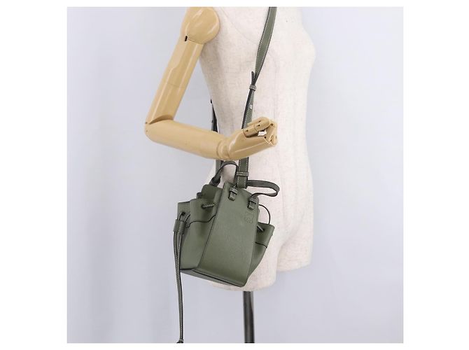 LOEWE Hammock Mini Hand Bag Leather 2way Khaki - Ansicht 31