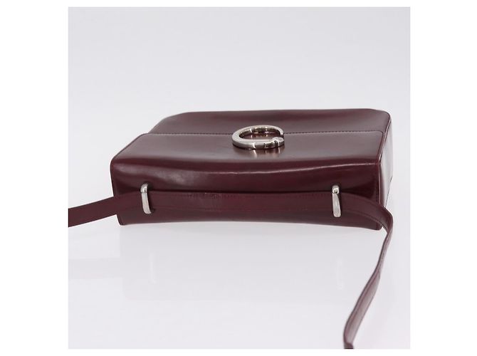 Panthère Cartier PANTHERE Shoulder Bag Patent leather Bordeaux Silver - vista 6