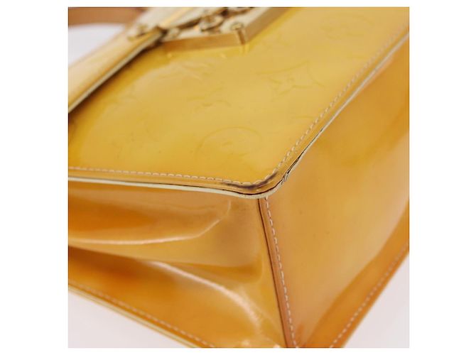 LOUIS VUITTON Monogram Vernis Spring Street Bag Lime Yellow M91068 - vista 11