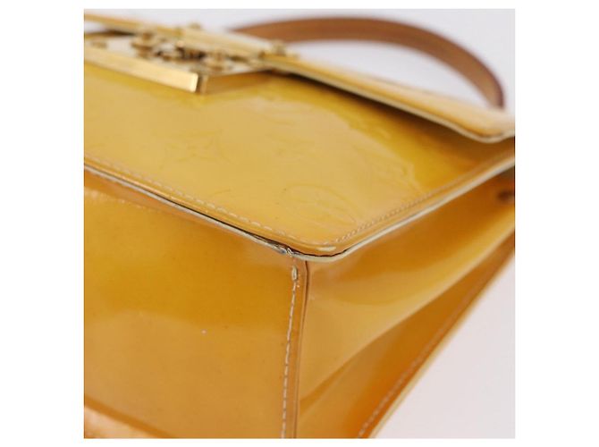 LOUIS VUITTON Monogram Vernis Spring Street Bag Lime Yellow M91068 - vista 12