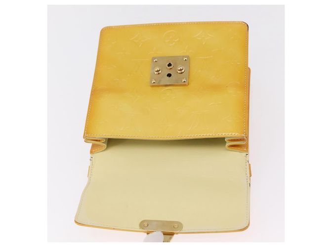 LOUIS VUITTON Monogram Vernis Spring Street Bag Lime Yellow M91068 - vista 18