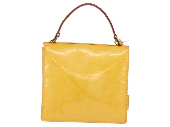LOUIS VUITTON Monogram Vernis Spring Street Bag Lime Yellow M91068 - vista 3