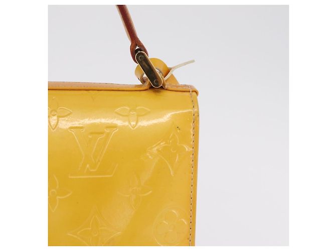 LOUIS VUITTON Monogram Vernis Spring Street Bag Lime Yellow M91068 - vista 4