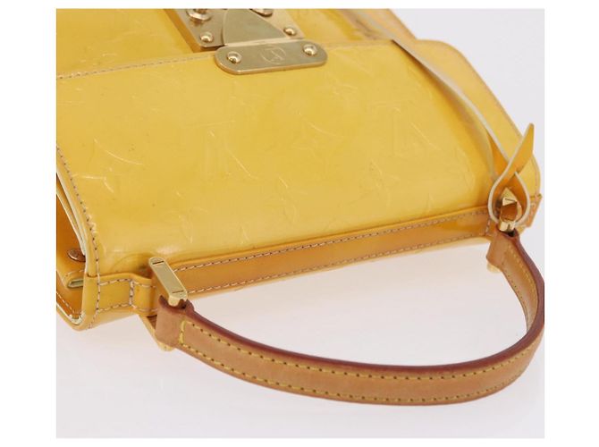 LOUIS VUITTON Monogram Vernis Spring Street Bag Lime Yellow M91068 - vista 7
