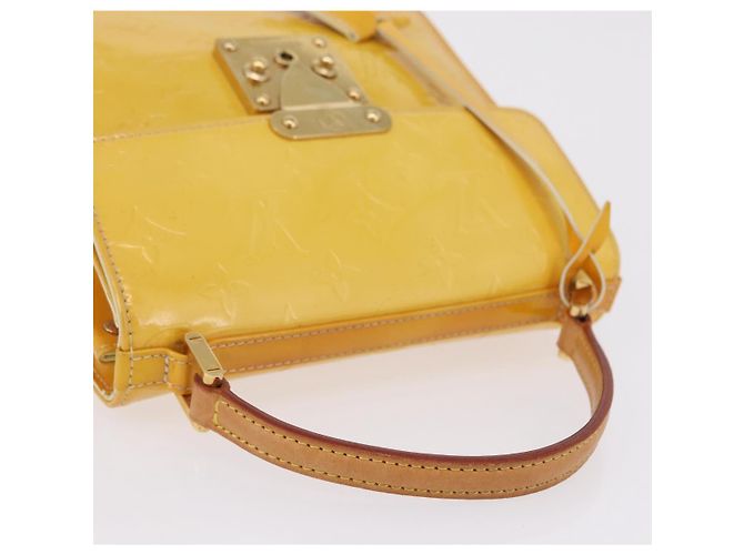 LOUIS VUITTON Monogram Vernis Spring Street Bag Lime Yellow M91068 - vista 8