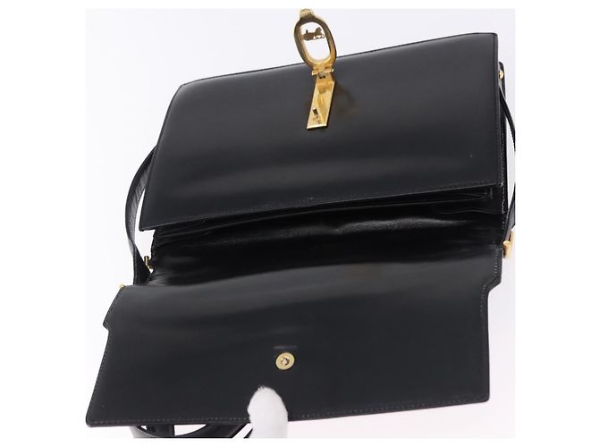 Céline CELINE Shoulder Bag Leather Black Gold - vista 11