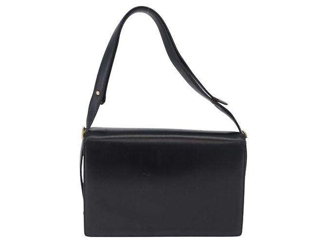 Céline CELINE Shoulder Bag Leather Black Gold - vista 2