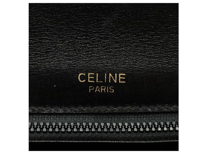 Céline CELINE Shoulder Bag Leather Black Gold - vista 21