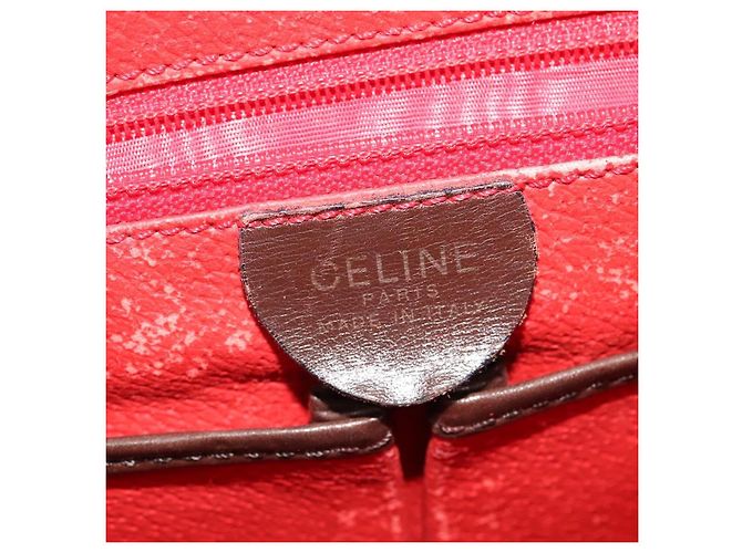 Céline CELINE Shoulder Bag Leather Brown Gold - vista 12