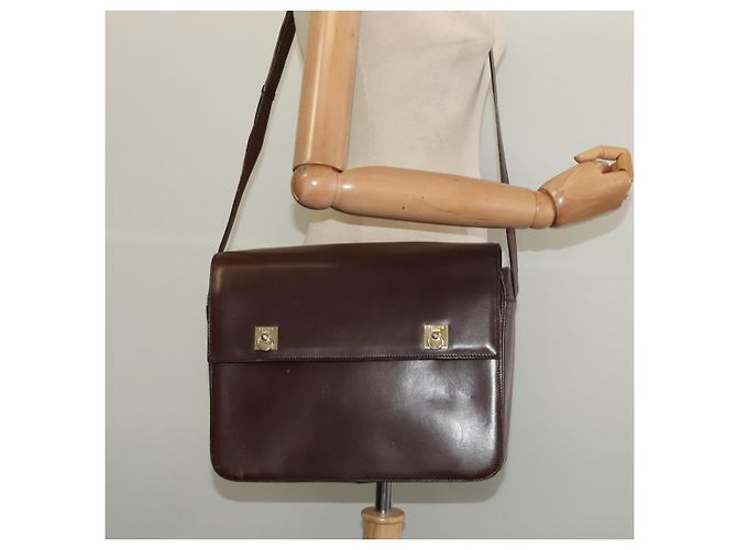 Céline CELINE Shoulder Bag Leather Brown Gold - vista 22