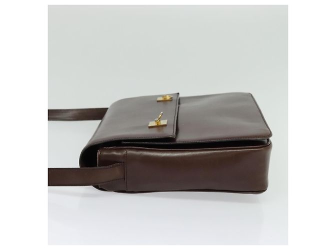 Céline CELINE Shoulder Bag Leather Brown Gold - vista 3