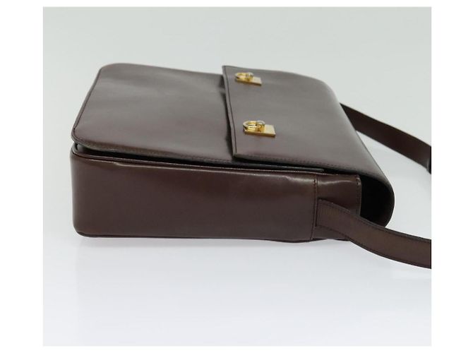 Céline CELINE Shoulder Bag Leather Brown Gold - vista 4