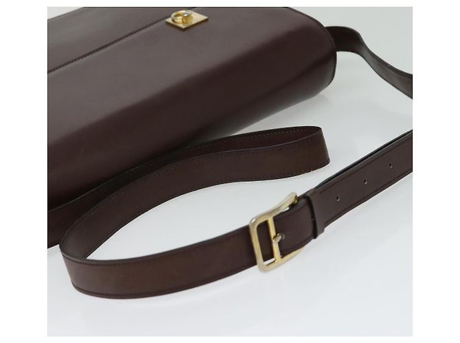 Céline CELINE Shoulder Bag Leather Brown Gold - vista 7