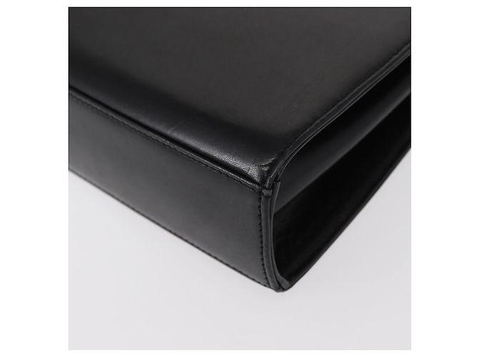 GIVENCHY Sac à main en cuir noir et or - vue 16