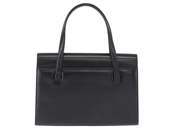 GIVENCHY Sac à main en cuir noir et or - vue 2