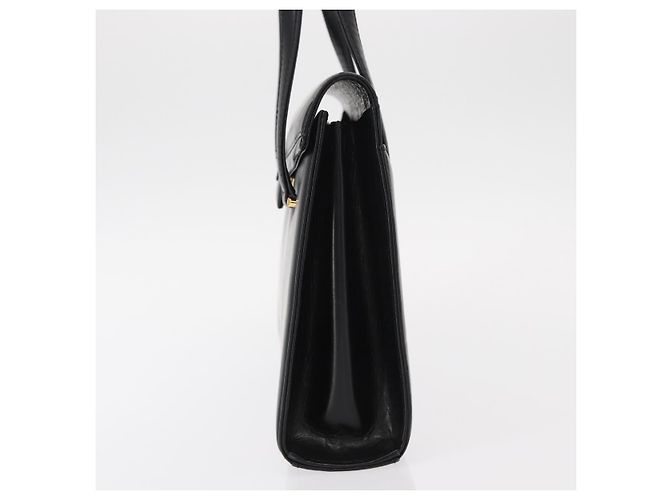GIVENCHY Sac à main en cuir noir et or - vue 3