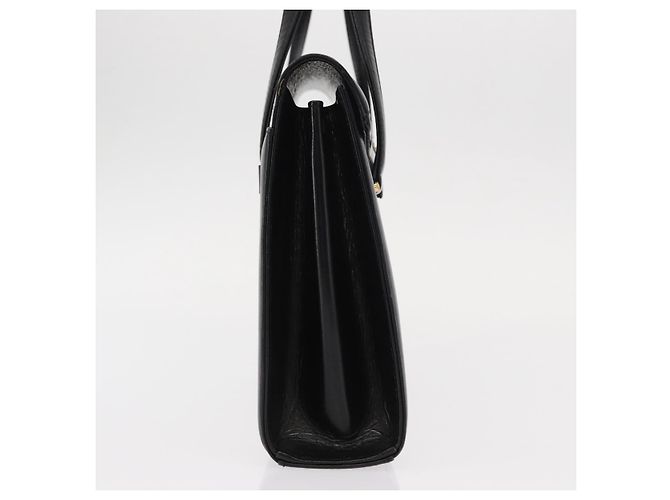 GIVENCHY Sac à main en cuir noir et or - vue 4
