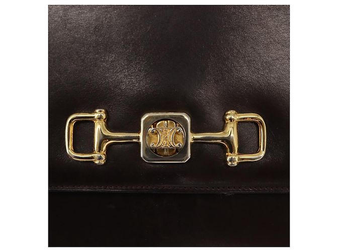Céline CELINE Handtasche Leder Braun Gold - Ansicht 17