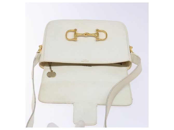 Céline CELINE Shoulder Bag Leather Gold White - vista 10