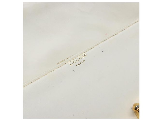 Céline CELINE Shoulder Bag Leather Gold White - vista 18