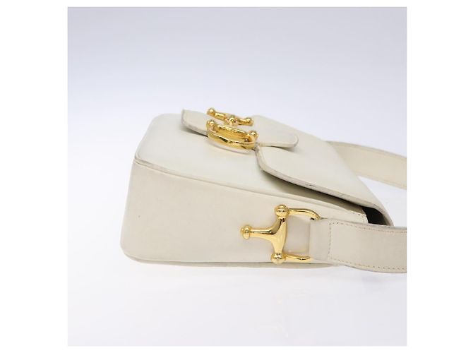 Céline CELINE Shoulder Bag Leather Gold White - vista 3