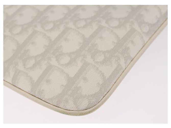 Christian Dior Trotter Canvas Romantic Shoulder Bag PVC White Silver - vista 16