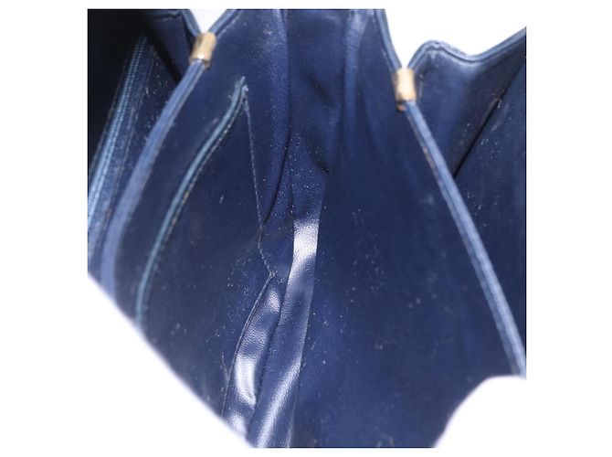 Céline CELINE C saluki Shoulder Bag Canvas Navy Gold - Ansicht 21