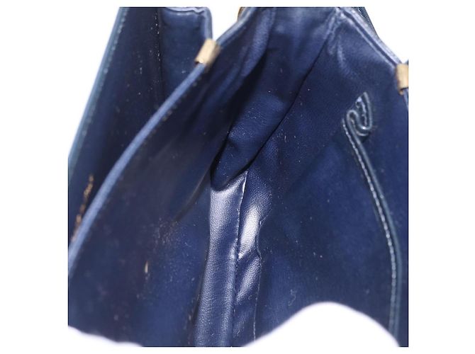 Céline CELINE C saluki Shoulder Bag Canvas Navy Gold - Ansicht 22
