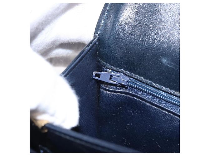 Céline CELINE C saluki Shoulder Bag Canvas Navy Gold - Ansicht 24