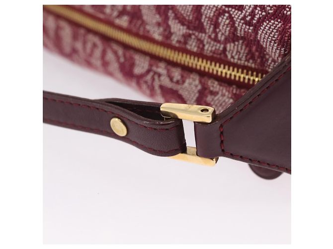 Christian Dior Trotter Canvas Hand Bag Red Gold - vista 10
