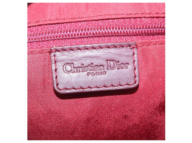 Christian Dior Trotter Canvas Hand Bag Red Gold - vista 17