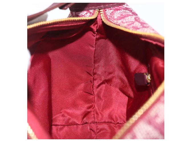 Christian Dior Trotter Canvas Hand Bag Red Gold - vista 20