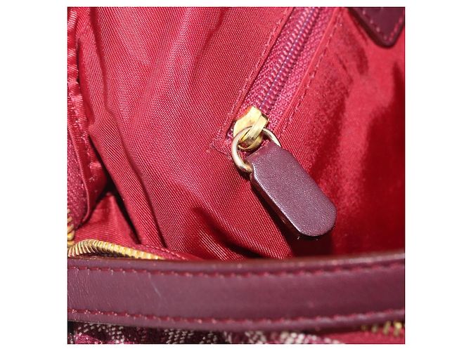 Christian Dior Trotter Canvas Hand Bag Red Gold - vista 21
