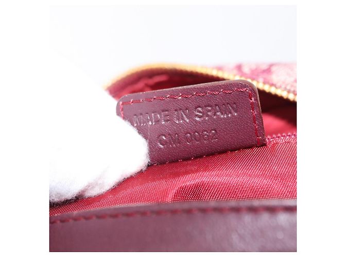 Christian Dior Trotter Canvas Hand Bag Red Gold - vista 23