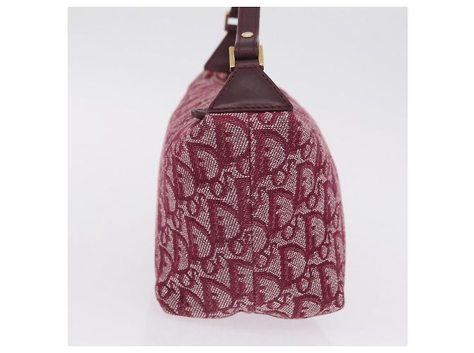 Christian Dior Trotter Canvas Hand Bag Red Gold - vista 5