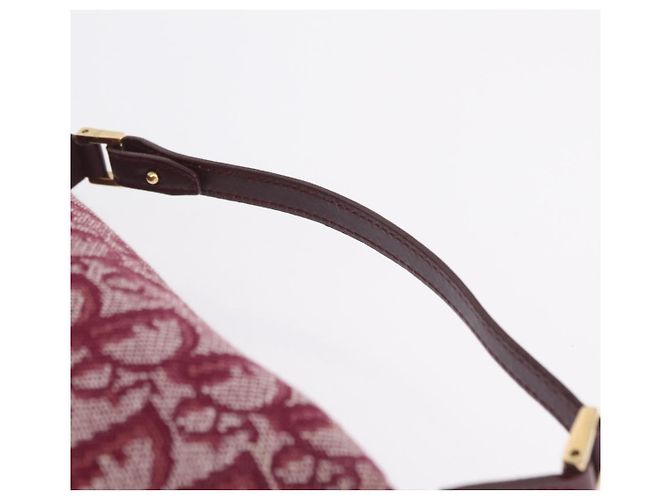 Christian Dior Trotter Canvas Hand Bag Red Gold - vista 8