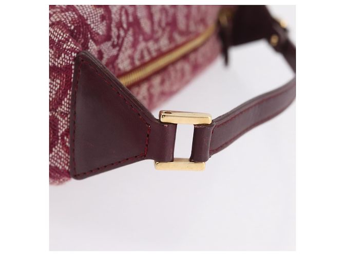 Christian Dior Trotter Canvas Hand Bag Red Gold - vista 9