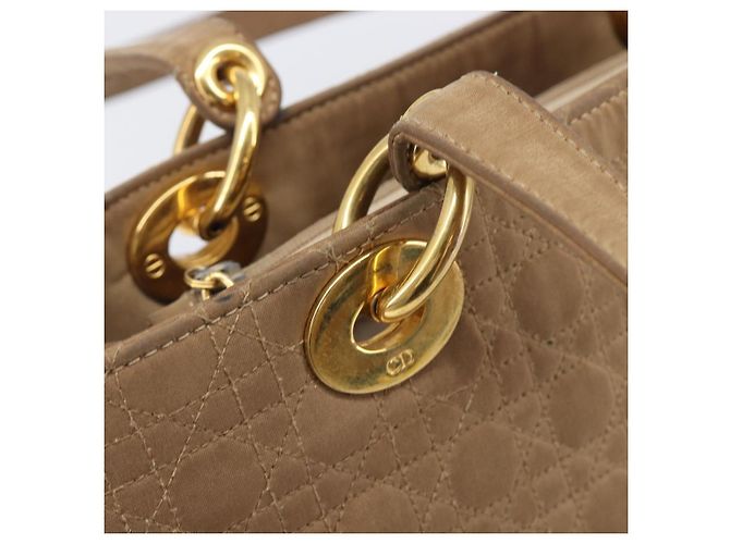 Christian Dior Canage Tote Bag Nylon Beige Gold - vista 18