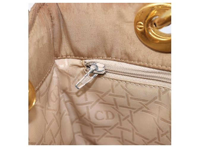 Christian Dior Canage Tote Bag Nylon Beige Gold - vista 23