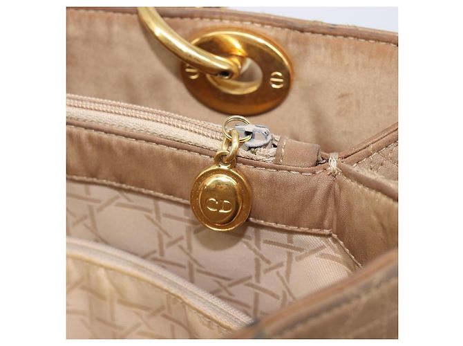 Christian Dior Canage Tote Bag Nylon Beige Gold - vista 25