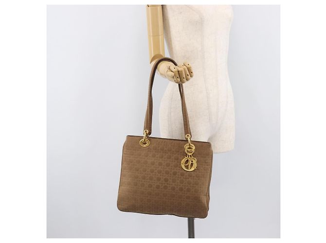 Christian Dior Canage Tote Bag Nylon Beige Gold - vista 29