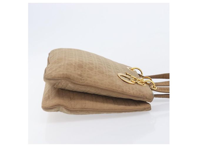 Christian Dior Canage Tote Bag Nylon Beige Gold - vista 4