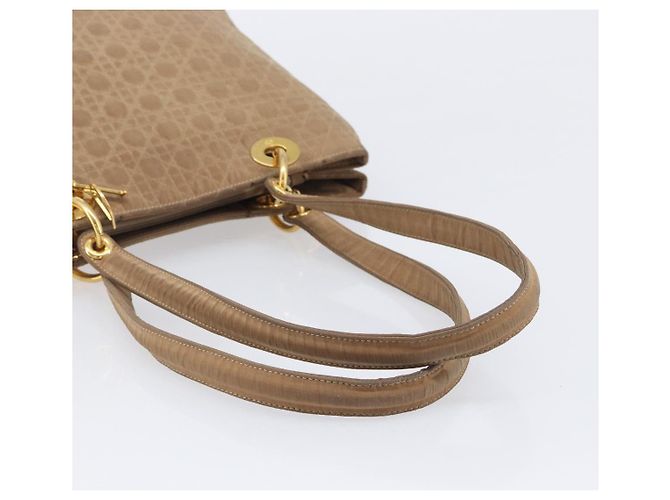 Christian Dior Canage Tote Bag Nylon Beige Gold - vista 7