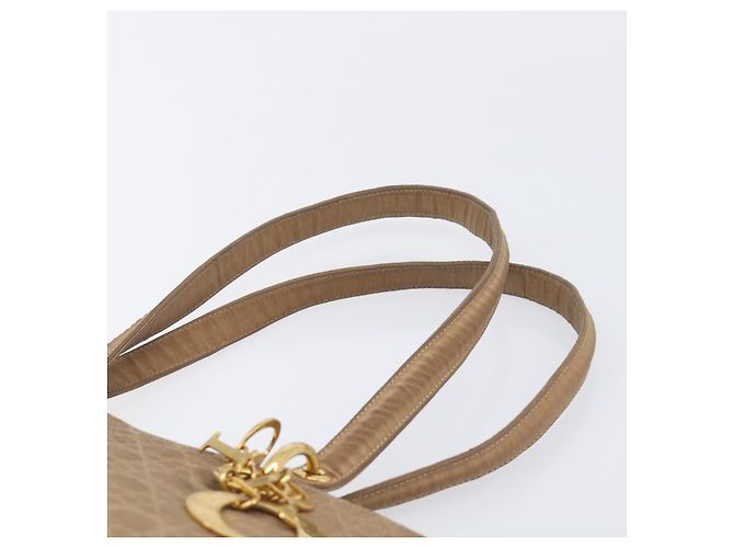 Christian Dior Canage Tote Bag Nylon Beige Gold - vista 9