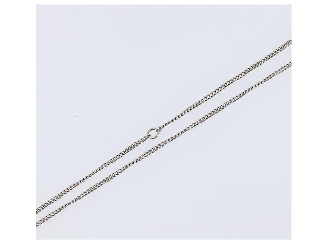 CHANEL COCO Mark Halskette Metall Silber CC - Ansicht 12