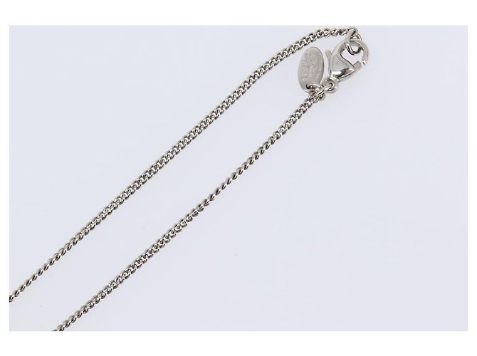 CHANEL COCO Mark Halskette Metall Silber CC - Ansicht 14