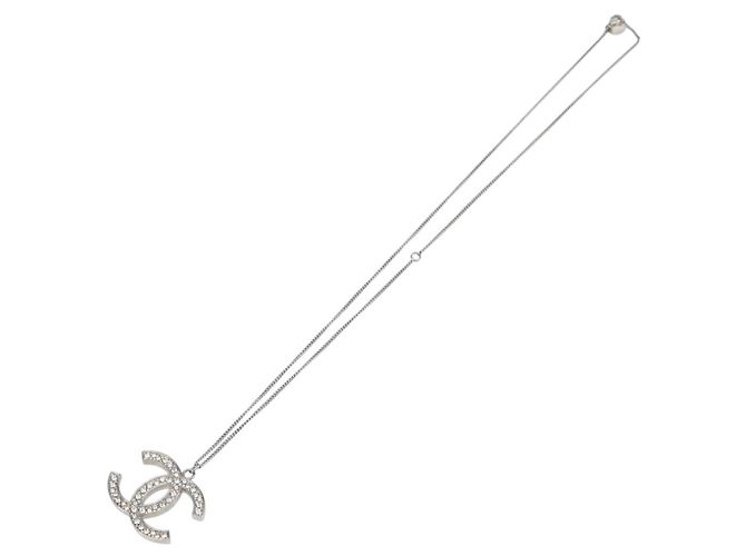 CHANEL COCO Mark Halskette Metall Silber CC - Ansicht 2