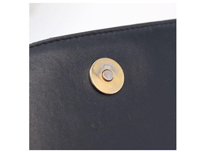 Christian Dior Trotter Canvas Chain Shoulder Bag Navy Gold - vista 19