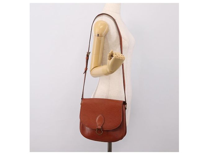 Saint-Cloud LOUIS VUITTON Epi Saint Cloud GM Shoulder Bag Brown M52193 LV - vista 27