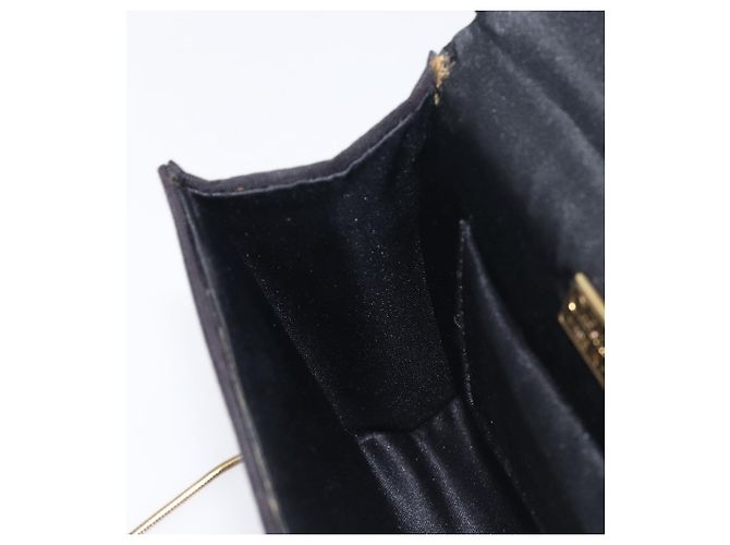 Christian Dior Shoulder Bag Nylon Black Gold Tone - vista 23